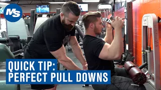 Quick Tip: How to Perfect Your Lat Pull Downs