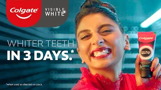 New Colgate Visible White O2, a teeth whitening revolution, that whitens teeth in just 3 days*