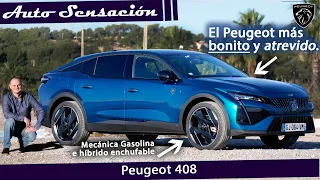 Prueba Peugeot 408 GT plug in hybrid 225 e-Eat8  2023.El Peugeot más bonito de los últimos tiempos.