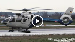 Eurocopter EC-135 - German Police D-HBPE - landing at Memmingen Airport