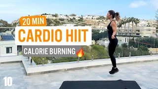 Burn 400 calories with this Cardio HIIT Workout | Optional Jump rope