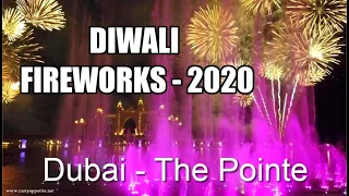 Diwali Fireworks 💥 - Dubai | Diwali Fireworks at THE POINTE | The Palm Fountain - Atlantis Dubai