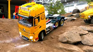 FANCY SUPER REMOTE CONTROL RC MACHINES IN ACTION !! RC TRACTORS, RC BUS, RC EXCAVATOR IN MOTION !!