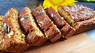 Flourless oatmeal bread recipe for a healthy breakfast! No butter, no kneading!