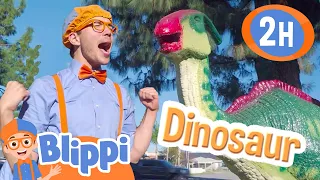 Blippi's Dino Day at the Museum | 2 Hours of Dinosaur Stories for Kids!