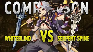 C0 ITTO: Whiteblind (R5) vs Serpent Spine (R1) | DAMAGE COMPARISON Genshin Impact 2.7