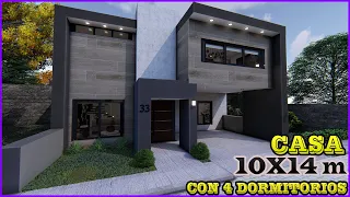 🔴Casa 10x14 Diseñó Moderno  y  excelente distribución.✅