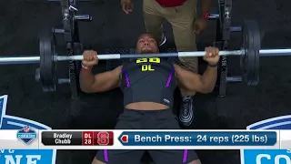 Best of defensive lineman bench press  2018 NFL Scouting Combine | Mar 4, 2018