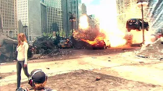 Filming destruction Chicago 'Transformers 3' Behind The Scenes