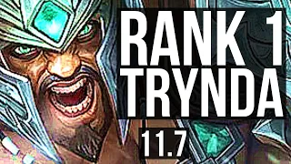 TRYNDAMERE vs URGOT (TOP) | Rank 1 Trynda, 700+ games, 2/1/4 | NA Grandmaster | v11.7