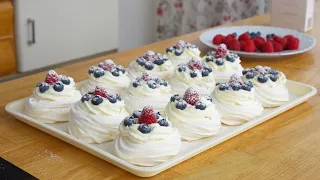 Mini Pavlovas - 4 tips for successful Pavlovas