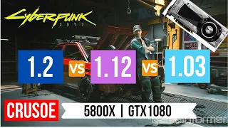 НОВЫЙ ПАТЧ 1.2! ЧЕСТНОЕ СРАВНЕНИЕ C 1.03, 1.1 и 1.12! ТЕСТ FPS В CYBERPUNK 2077 НА GTX 1080 И 5800X