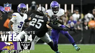 Minnesota Vikings vs. Las Vegas Raiders  | 2023 Week 14 Game Highlights