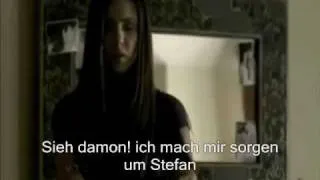 The Vampire Diaries - Damon/Elena - in Elenas Bedroom (german sub)