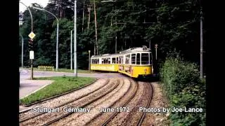 Stuttgart Germany Trams June 1972 Part 2