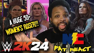 WWE 2K24 ALL Women's Entrances REACTION!!! -The Fat REACT!