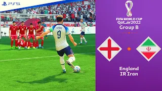 FIFA 23 - England vs. Iran - FIFA World Cup 2022 Group Stage Match | 4K