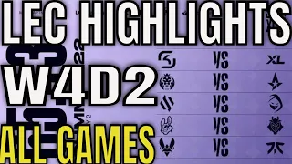 LEC Highlights ALL GAMES W4D2 Summer 2022 | Week 4 Day 2