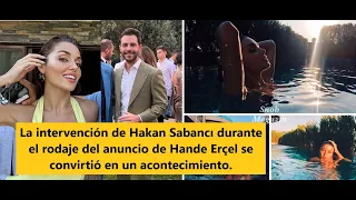 Hakan's intervention during the filming of Hande's advertisement became an event.