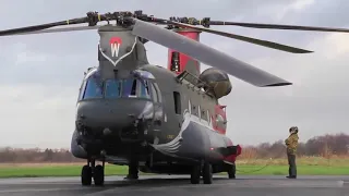 ZA712 Chinook Takeoff | Big Boy make Great Noise | Military WoW TV