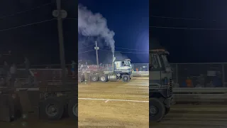 Cabover Pulling Semi #cabover #international #shorts #semipulling #semi #diesel #tractorpulling