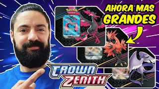 ABRO LAS LATAS USA DE LOS PAJAROS LEGENDARIOS DE CENIT SUPREMO (CROWN ZENITH) - CARTAS POKEMON 2023