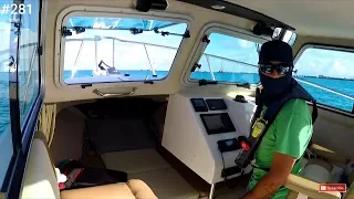 Solo Crossing the Gulf Stream Crooked PilotHouse boat Bahamas Fishing Trip