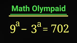 Math Olympaid Problem | How to Solve for "a" in this Problem @PakMaths