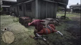 Arthur commits Animal Cruelty - Red Dead Redemption 2