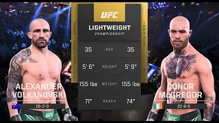 Alexander Volkanovski vs Conor McGregor | Fighting| UFC 5 | EA SPORTS