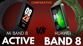 COMPARATIVO: Huawei Band 8 vs Mi Band 8 Active