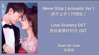 Love Scenery 良辰美景好时光 OST (LYRIC/ENG/INDO/JPN) | Never Stop ( 绝不止步 ) Acoustic Ver