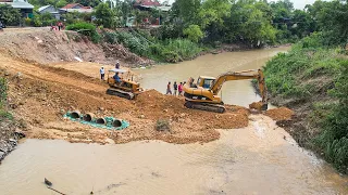 Wonderful 100% Complete By The Bulldozer Building New Road Cut Of Canal Side