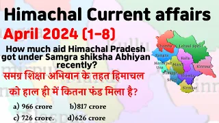 Himachal current affairs April 2024