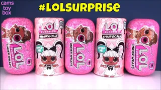 Unboxing LOL Surprise DOLLS Series 4 5 Under Wraps Hairgoals Makeover Eye Spy TOY DOLL