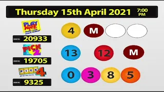 NLCB Online Draws Thursday 15th April 2021