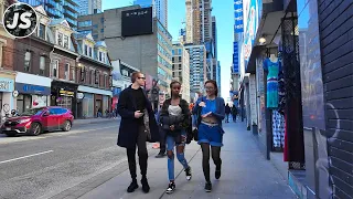 Wellesley to Bloor-Yonge The Long Way | Downtown Toronto Walk (April 2024)