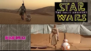 Star Wars: The Force Awakens trailer homemade low budget comparison