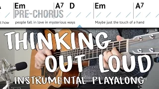 "Thinking Out Loud" (Ed Sheeran) Acoustic Instrumental Play-along | Practice Playing/Singing Along!