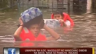 24 Oras: Umapaw na ilog, nagdulot ng hanggang dibdib na baha; nasa 50 pamilya, inilikas