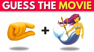 Guess the Movie by Emoji  🤏🧜🏻‍♀️ Emoji Quiz 🎬🍿