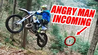 Angry Man Vs Dirt Bikers - Forester With Weapon! 2021