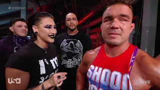 Alpha Academy confronts Rhea Ripley - WWE RAW 1/16/2023