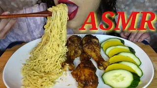 ASMR Chicken Drumsticks | Indomie Mi Goreng Noodles | Eating Sounds | No Talking