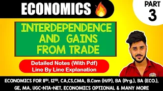 Comparative Advantage |CH-3 Interdependence & Gains from Trade | B.com(H), BA eco, Mankiw, 1 sem, DU