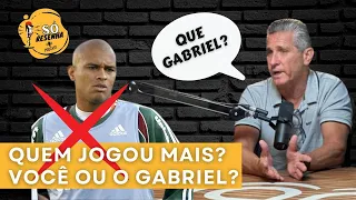 Lateral Jorginho ri quando perguntado se jogou mais que Gabriel, ex-Flu e São Paulo