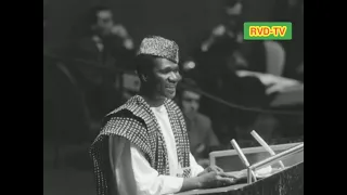 Guinée🇬🇳 indépendance : Sekou Touré arrive à l'ONU et parle au nom de toute l'Afrique (1959)
