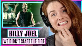 Vocal Coach reacts to Billy Joel - We Didn't Start the Fire (Live From The River Of Dreams Tour)