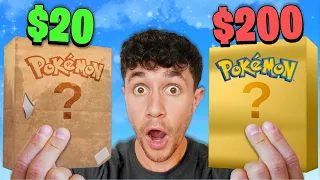 $20 VS $200 Pokémon Mystery Box!