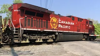 Stalled Train Needs 6 Locomotives To Make It Up "The Hill" & NS Research Train Inspects The Hill